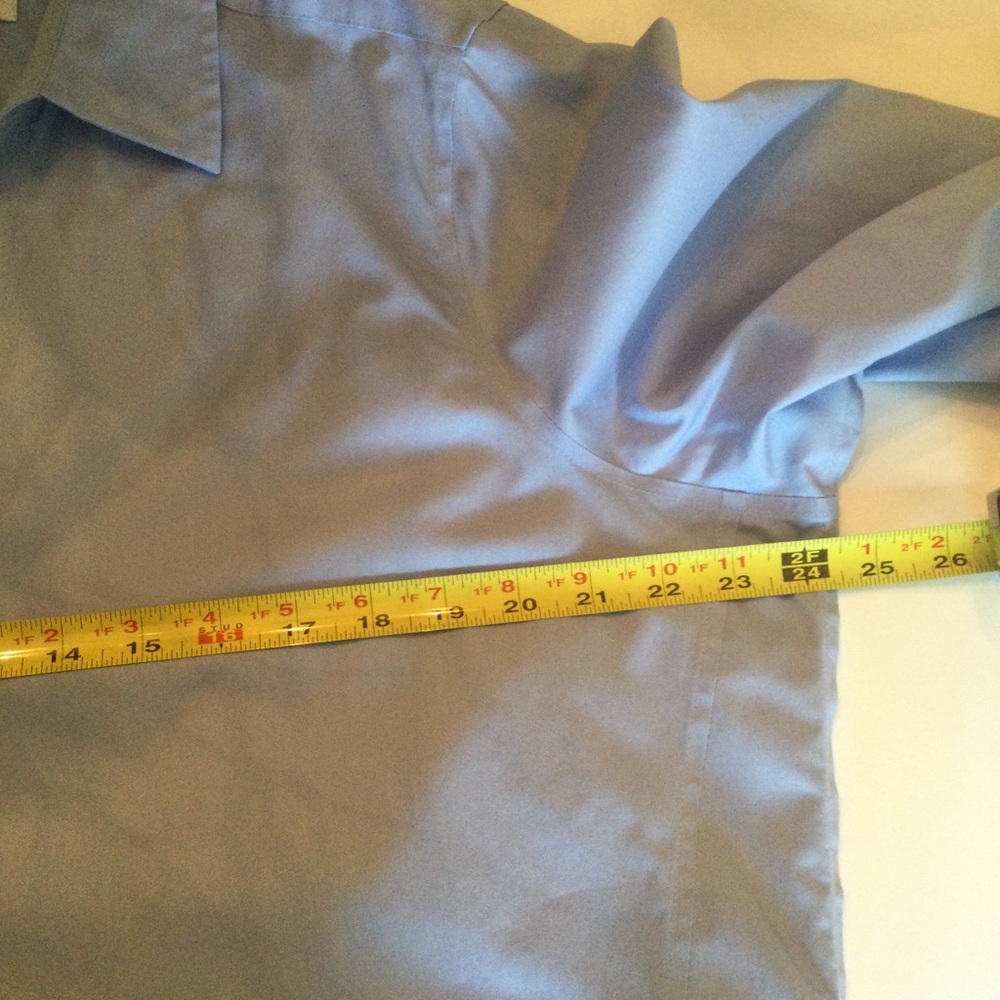 Foxcroft Button Down Blue Blouse. - Picture 5 of 6